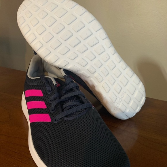 Adidas Women Cloudfoam CF Lite Racer Blue/Pink - Picture 4 of 8